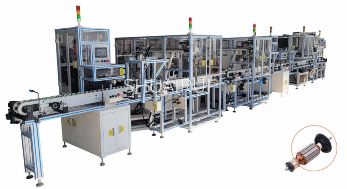 電動工具有刷(shuā)鏈條(tiáo)式(shì)轉子(zǐ)生產線