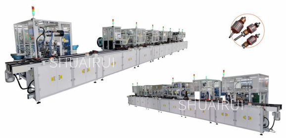 吸（xī）塵器有刷轉子生產線