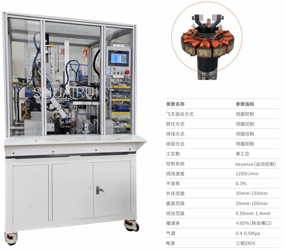 无（wú）刷定子单工（gōng）位外绕（rào）机（飞叉式）