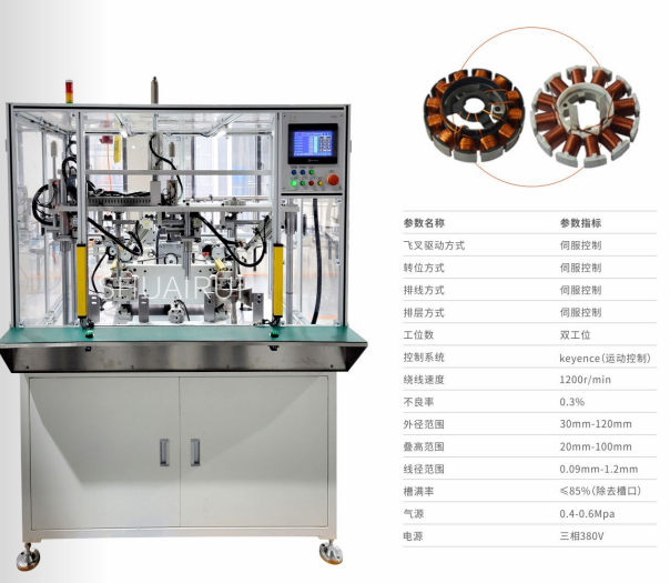 无刷定（dìng）子双工位（wèi）外绕机（飞叉式）